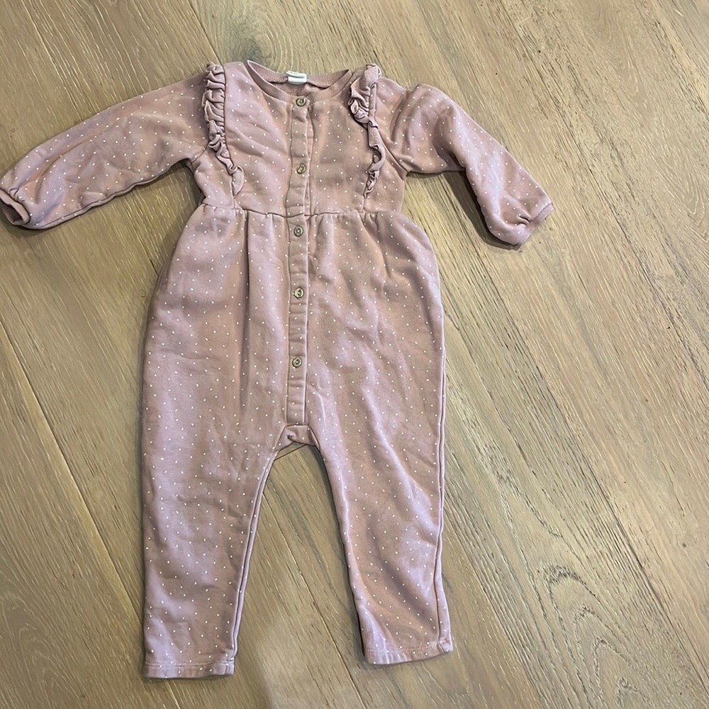 Bodysuit pink with dots